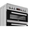 Beko EDC634S 60cm Double Oven Electric Cooker with Ceramic Hob_front