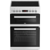 Beko EDC634W 60cm Double Oven Electric Cooker with Ceramic Hob - White_main