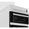 Beko EDG507W 50cm Twin Cavity Gas Cooker with Gas Hob - White_side