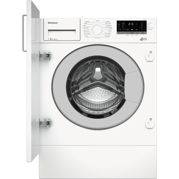 Blomberg LWI284410 8kg 1400 Spin Integrated Washing Machine with Fast Full Load - White_main