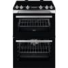 Zanussi ZCV66078XA 60cm Electric Double Oven with Ceramic Hob - Stainless Steel_main