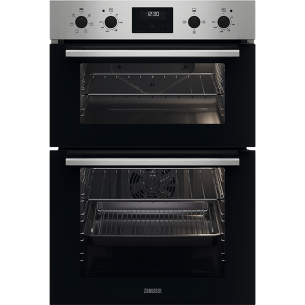 Zanussi ZKCXL3X1 56cm Built In Electric Double Oven - Stainless Steel_main