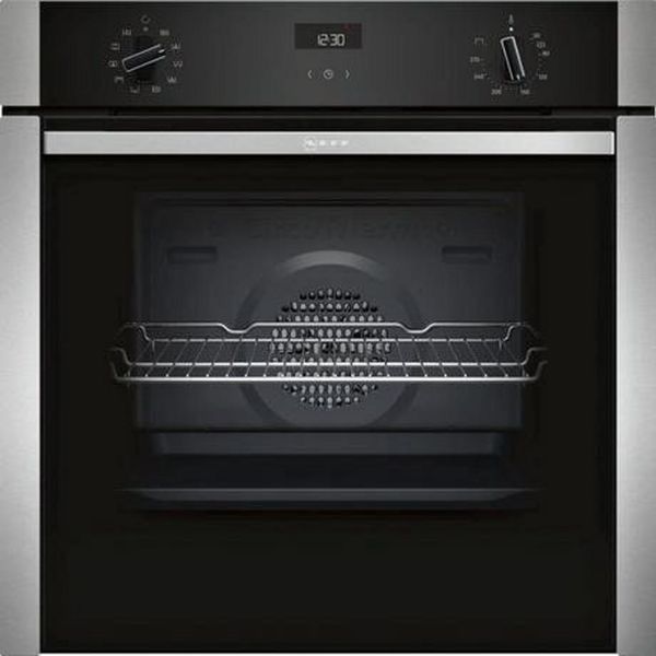 Neff B3ACE4HN0B Slide & Hide 59.4cm Built In Electric Single Oven - Stainless Steel_main