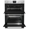 Hisense BID75211XUK 59.4cm Built Under Electric Double Oven - Stainless Steel_open