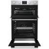 Hisense BID95211XUK 59.4cm Built In Electric Double Oven - Stainless Steel_open