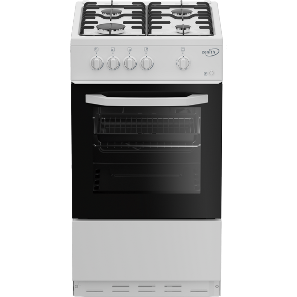 Zenith ZE501W 50cm Gas Single Oven with Gas Hob - White_main