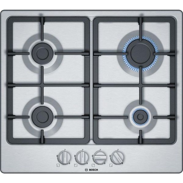 Bosch PGP6B5B90 58.2cm Gas Hob - Stainless Steel_main