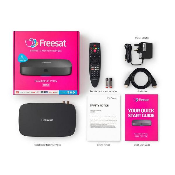 Freesat UHD-4X-500 Freesat Recorder 500GB - Anthracite_box