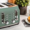 Rangemaster RMCL4S201MG 4 Slice Toaster - Mineral Green_control