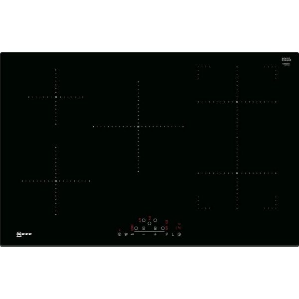 Neff T48FD23X2 Frameless 80cm Induction Hob with CombiZone - Black_main