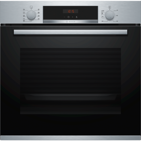 Bosch HBS573BS0B 59.4cm Built In Electric Single Oven with 3D Hot Air - Stainless Steel_main