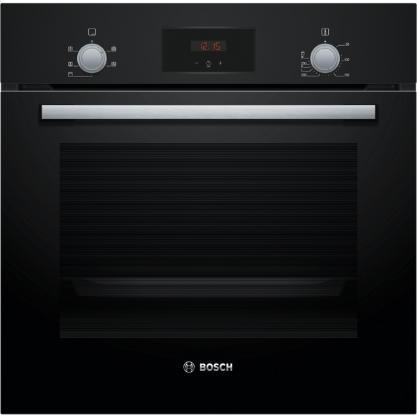 Bosch HHF113BA0B 59.4cm Built In Electric Single Oven With 3D Hot Air - Black_main