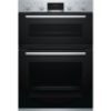 Bosch MBS533BS0B 59.4cm Built In Electric Double Oven with 3D Hot Air - Stainless Steel_main