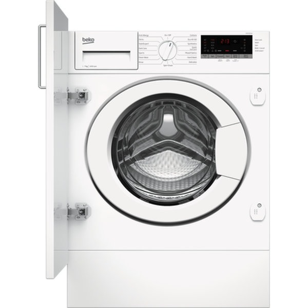 Beko WTIK74151F 7kg 1400rpm Integrated RecycledTub Washing Machine - White_main