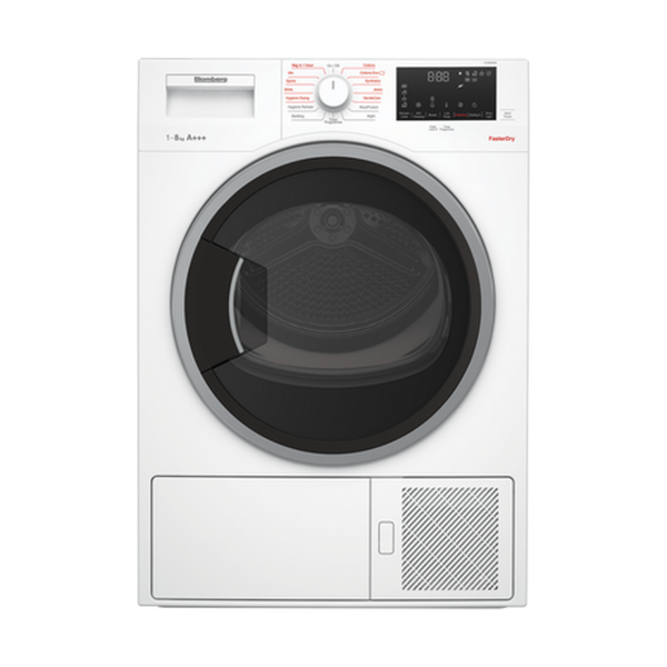 Blomberg LTH38420W 8kg Heat Pump Tumble Dryer - White_main