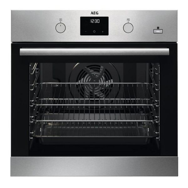 AEG BES35501EM 62.5cm Built In Electric Single Oven - Stainless Steel_main