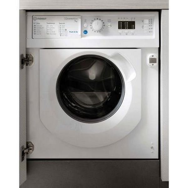 Indesit BIWDIL75125UKN 7kg/5kg 1200 Spin Integrated Washer Dryer - White_main