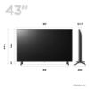 LG 43UR78006LK_AEK 43" 4K Smart LED TV_dimen