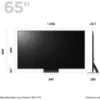 LG 65QNED816RE_AEK 65" 4K Smart QNED TV_dimen