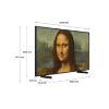 Samsung QE43LS03BGUXXU 43" QLED Frame TV_dimen