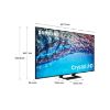 Samsung UE75BU8500KXXU 75" 4K HDR LED Smart TV with Voice Assistants_dimen