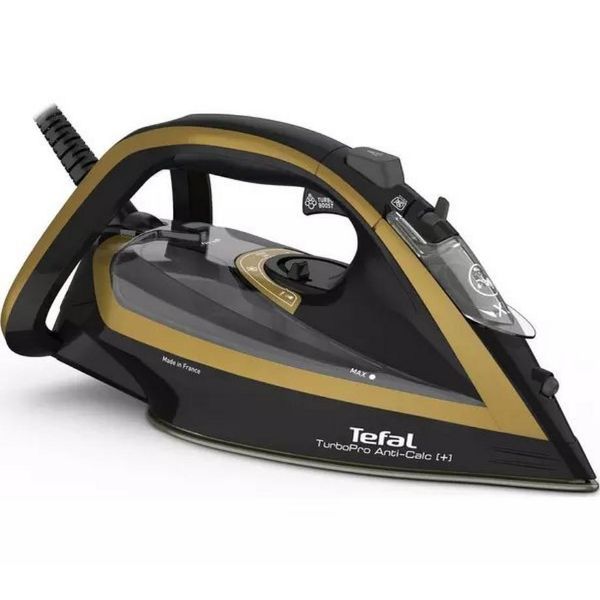 Tefal FV5696G0 Ultimate Turbo Pro Steam Iron - Black & Gold_main