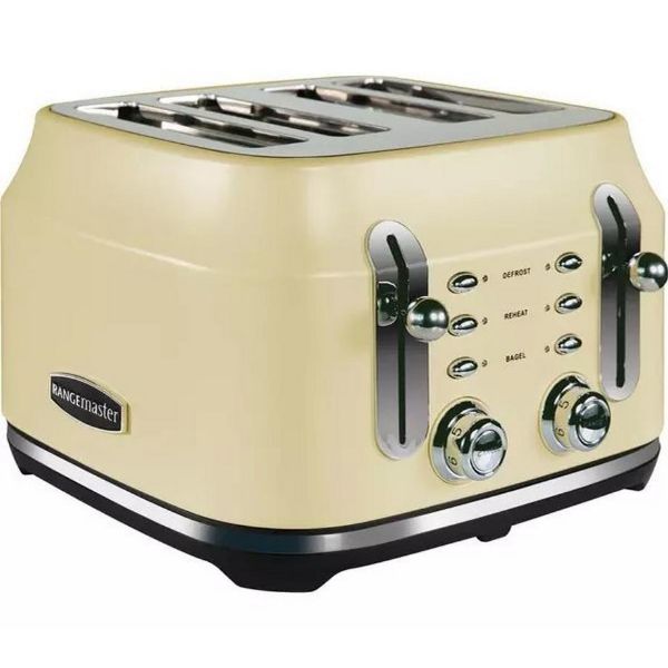 Rangemaster RMCL4S201CM 4 Slice Toaster - Matte Cream_main