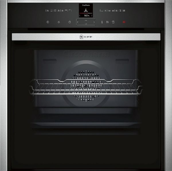 Picture of Neff B57VR22N0B 60cm Built In Single Electric Oven with Steam Function and Slide+Hide® - Display Model