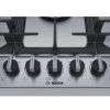 Picture of Bosch PCQ7A5B90 Serie 6 75cm Gas Hob in Stainless Steel