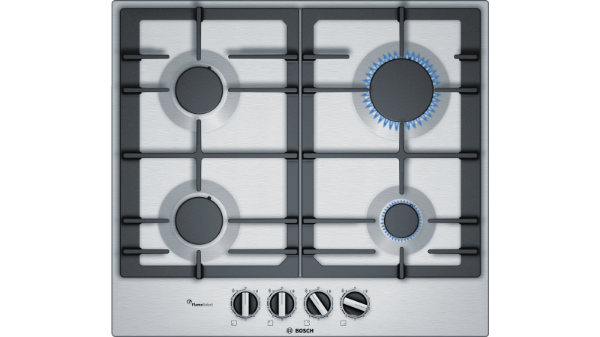 Picture of Bosch PCP6A5B90 60cm Series 6 Gas Hob in Stainless Steel