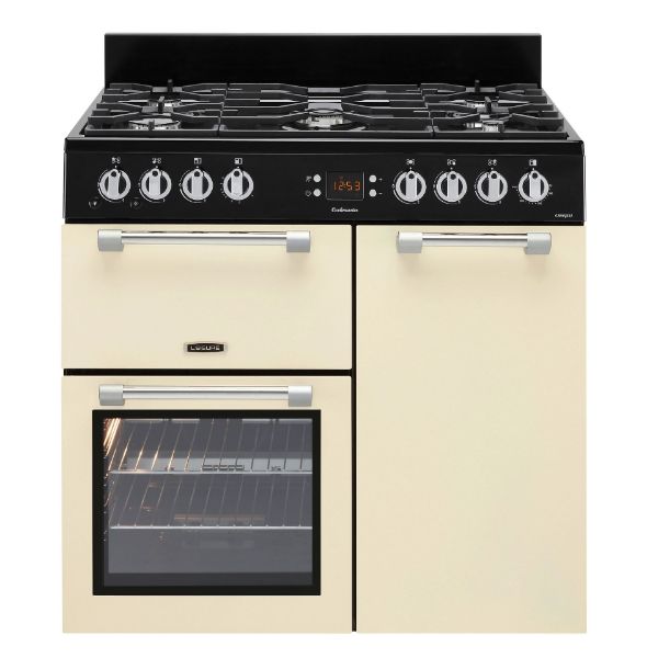 Picture of Leisure CK90G232C Cookmaster 90cm Gas Range Cooker with Two Ovens in Cream