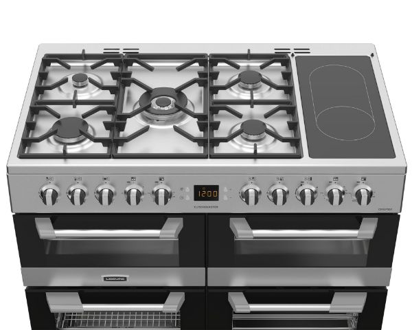 Picture of Leisure CS100F520X Cuisinemaster 100cm Dual Fuel Range Cooker with Three Ovens in Stainless Steel