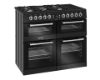 Picture of Leisure CS100F520K Cuisinemaster 100cm Dual Fuel Range Cooker with Three Ovens in Black