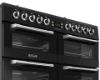 Picture of Leisure CS100F520K Cuisinemaster 100cm Dual Fuel Range Cooker with Three Ovens in Black