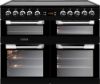 Picture of Leisure CS100C510K 100cm Cuisinemaster Electric Range Cooker with Three Ovens in Black