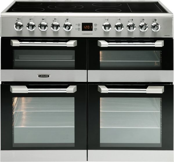 Picture of Leisure CS100C510X Cuisinemaster 100cm Electric Range Cooker with Three Ovens in Stainless Steel