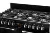 Picture of Leisure CK100F232K Cookmaster 100cm Dual Fuel Range Cooker with Seven Gas Burners in Black