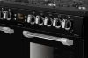 Picture of Leisure CK100F232K Cookmaster 100cm Dual Fuel Range Cooker with Seven Gas Burners in Black