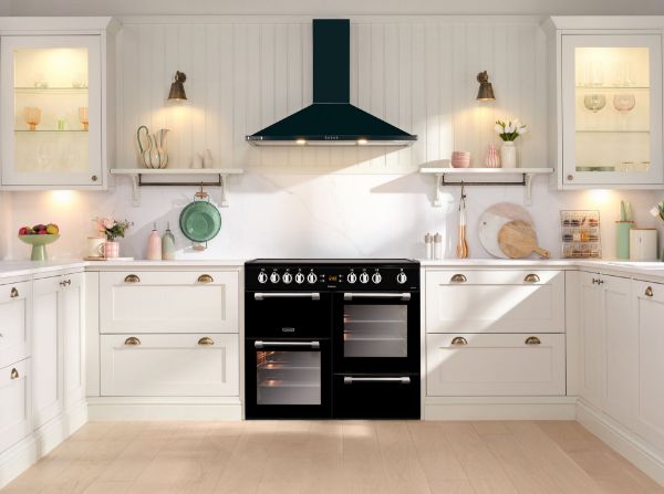Picture of Leisure CK100C210K Cookmaster 100cm Electric Range Cooker with Five Ceramic Zones in Black