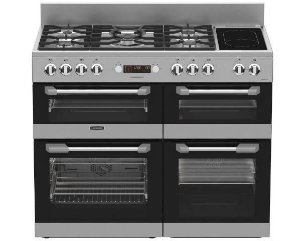 Picture of Leisure CS110F722X Cuisinemaster 110cm Dual Fuel Range Cooker with Three Ovens in Stainless Steel