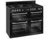 Picture of Leisure CS110F722K Cuisinemaster 110cm Dual Fuel Range Cooker with Three Ovens in Black