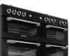 Picture of Leisure CS110F722K Cuisinemaster 110cm Dual Fuel Range Cooker with Three Ovens in Black