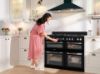 Picture of Leisure CS110F722K Cuisinemaster 110cm Dual Fuel Range Cooker with Three Ovens in Black