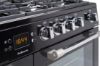 Picture of Leisure CK110F232K Cookmaster 110cm Dual Fuel Range Cooker with Seven Gas Burners in Black