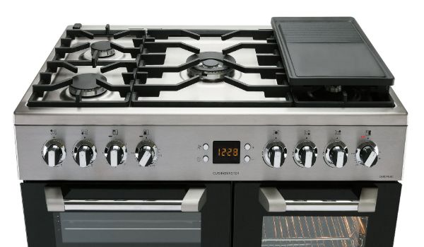 Picture of Leisure CS90F530X Cuisinemaster 90cm Dual Fuel Range Cooker with Three Ovens in Stainless Steel