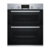 Picture of Bosch NBS533BS0B Series 4 Built Under Double Oven in Brushed Steel