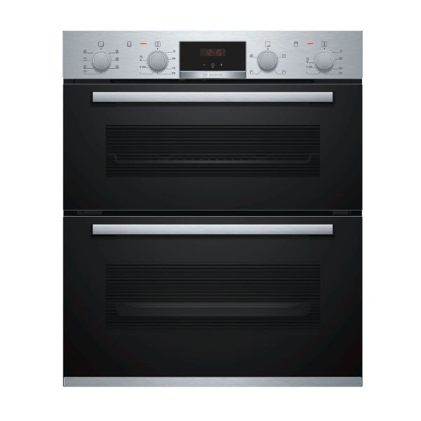 Picture of Bosch NBS533BS0B Series 4 Built Under Double Oven in Brushed Steel