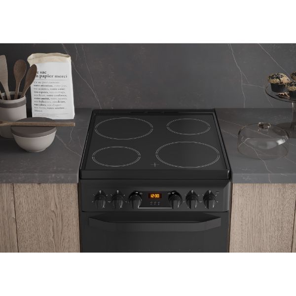 Picture of Hotpoint HD5V93CCB Freestanding Electric Cooker with Double Oven and Catalytic Cleaning