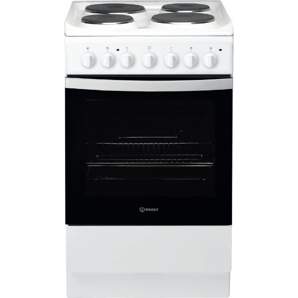 Picture of Indesit IS5E4KHW 50cm Single Oven Electric Cooker with Steam Cleaning Technology-Discontinued