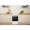 Picture of Indesit IS5E4KHW 50cm Single Oven Electric Cooker with Steam Cleaning Technology-Discontinued